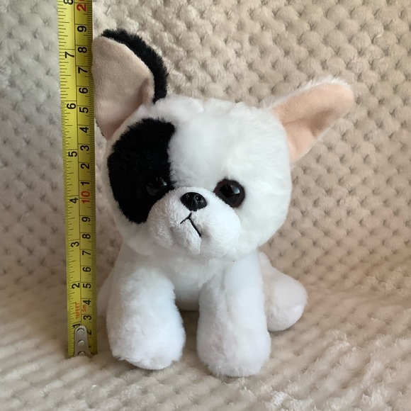 Ty Velvety Marcel French Bulldog Black and White Plush Puppy Stuffed Animal - Picture 2 of 8